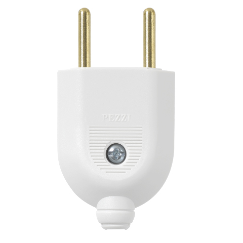 Plugue Macho 2P 10A Cinza Pezzi