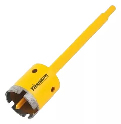 Serra Copo Diamantado 25mm Com Haste Titanium
