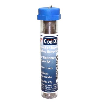 Tubo de Solda Estanho fio 63/73 1,00mm 22g