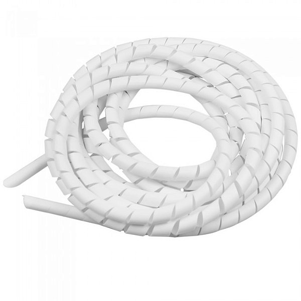 Organizador de Fios Espiral Branco 3/4 2 Metros Frontec