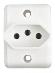 Tomada Externa 2P+T 10A Branca PEZZI 50.000