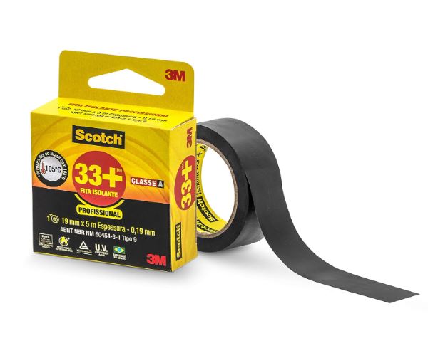 Fita Isolante Scotch 33+ 19mm X 5m 3M