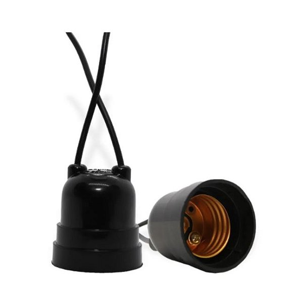 Soquete Pendente Com Rabicho Preto Foxlux