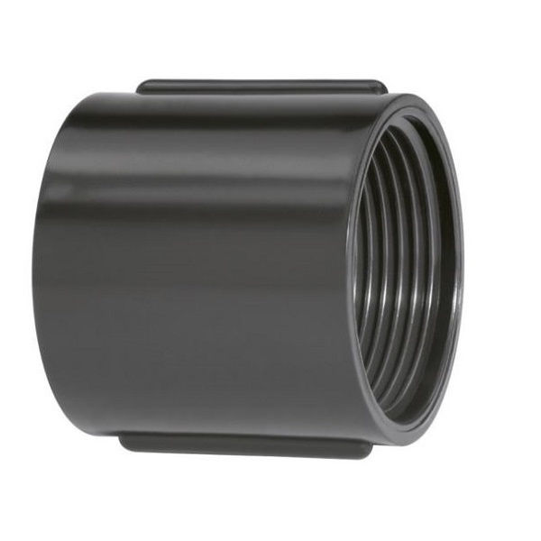 Luva Para Eletroduto PVC 1/2 Polegada Rígido Com Rosca Preto
