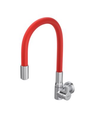 Torneira Flexível De Parede Para Cozinha HydraMotion Vermelha