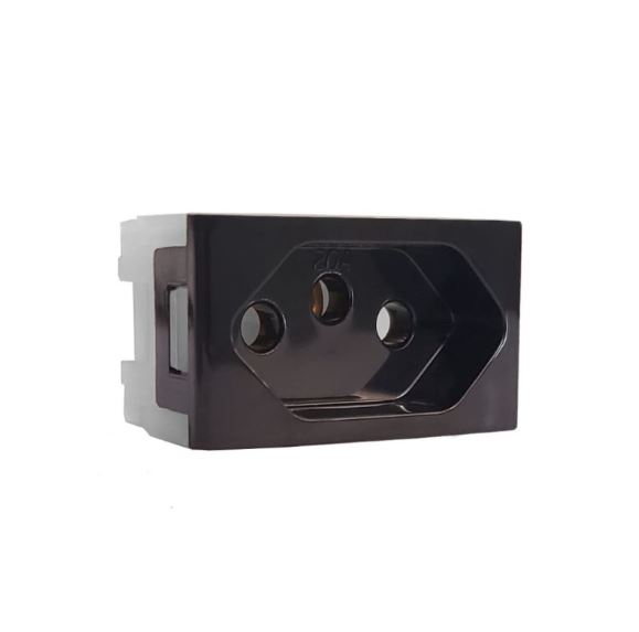 Modulo de Tomada 2P+T 20A Preto Pezzi 50.000