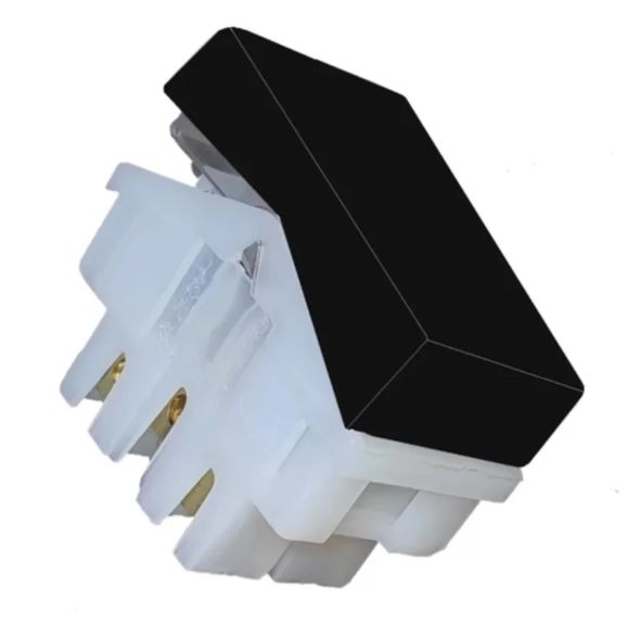 Modulo Interruptor Simples Pezzi 50.000 Preto