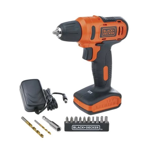 Parafusadeira e Furadeira 3/8" 12V Bivolt Black Decker