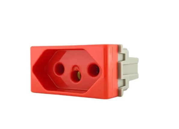 Módulo Tomada 2P+T Vermelho 20A 250V Tramontina