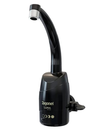 Torneira Elétrica Luna 4 Temperaturas Preta de Parede 220V 5500W Zagonel