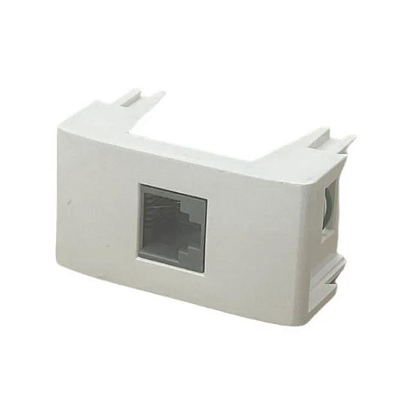 Tomada para Telefone RJ11 Com Conector Sem Placa Branco Pezzi