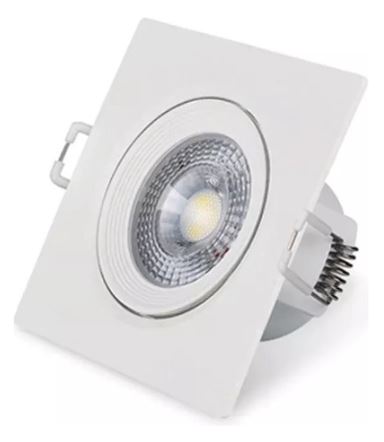 Spot de LED Quadrado 4000k 3W Bivolt Cristallux