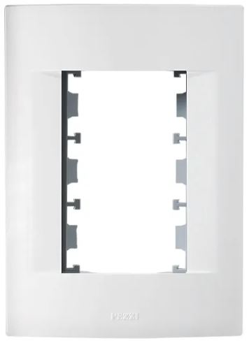 Placa Com Bastidor para 3 Módulos 4x2 Pezzi 50.000 Sublime Branco