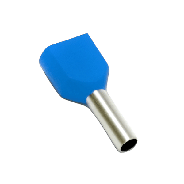 Terminal Tubular Duplo Para Cabo de 2,5mm