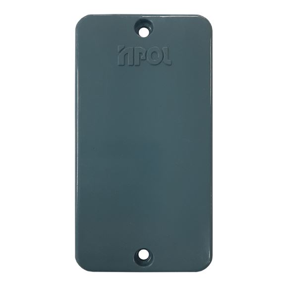 Tampa Cega Para Condulete 1/2" e 3/4" PVC Cinza