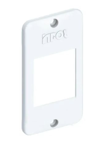 Tampa Para Duas Teclas  de Condulete 1/2" e 3/4" Branco