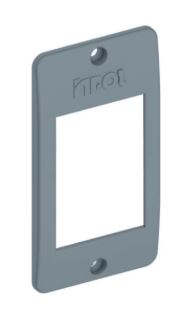 Tampa Condulete 1" Para 3 Teclas Cinza