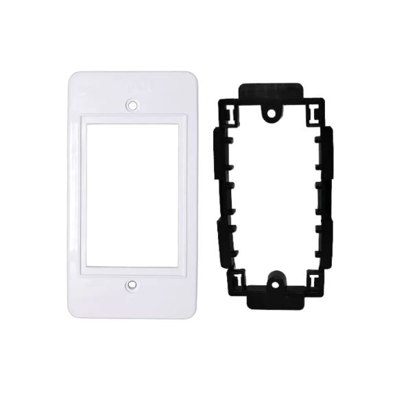 Placa E Suporte Para Condulete De 3 Módulos 1" Branco Inpol