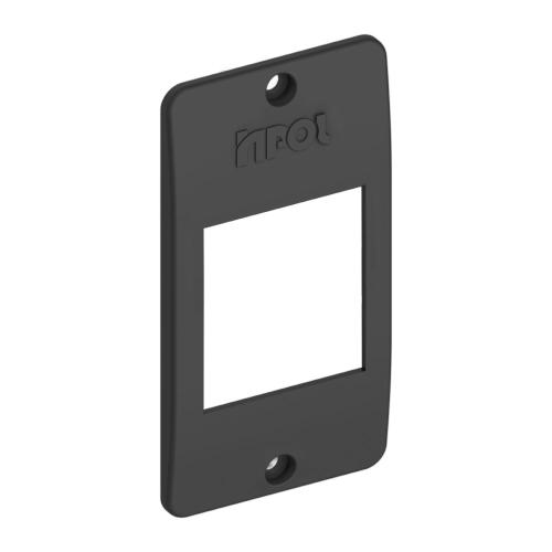 Tampa Para Duas Teclas  de Condulete 1/2" e 3/4" Preto