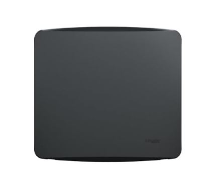 Placa Cega Com Bastidor 4x4 Grafite Miluz