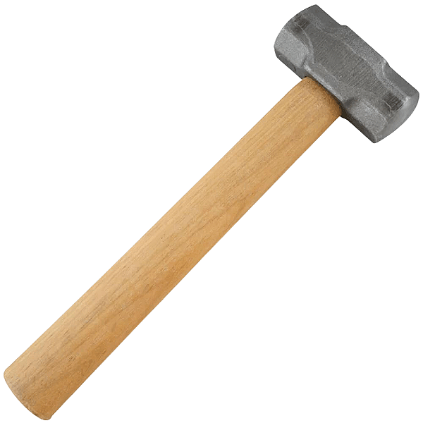 Marreta 2000g Com Cabo de Madeira