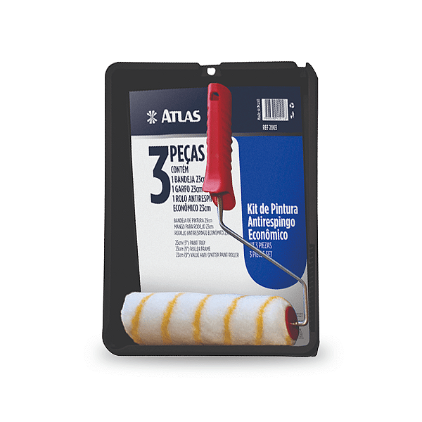 Kit Pintura Antirespingo Econômico com 3 peças Atlas