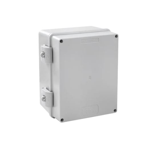 Caixa de Sobrepor PVC 190x150x110mm Com Dobradiça e Fecho