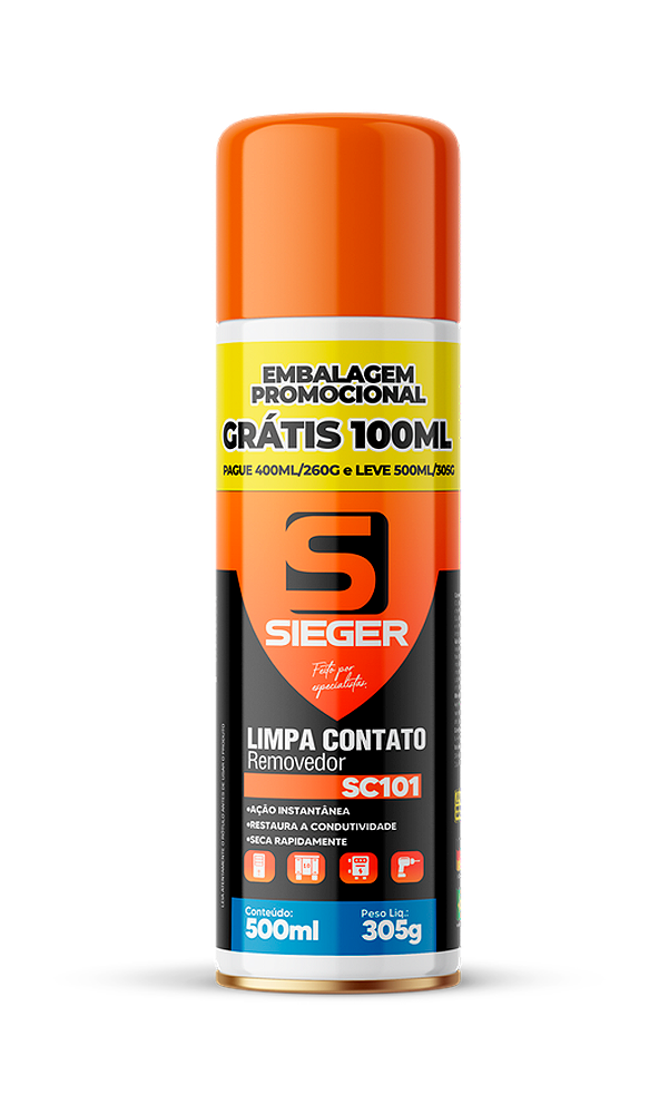 Limpa Contato 500ML SC101 Sieger