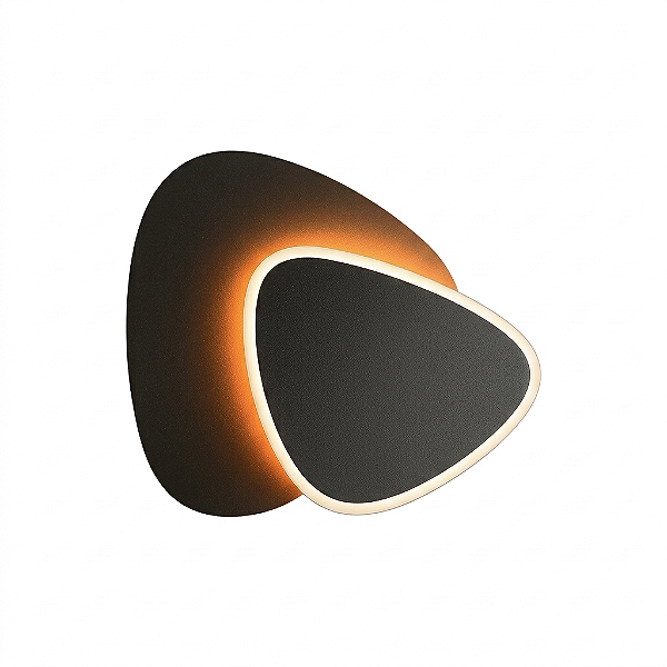 Arandela LED Cristall Wall Canaria 10W 3000K 800lm Bivolt Ferro Preta IP20