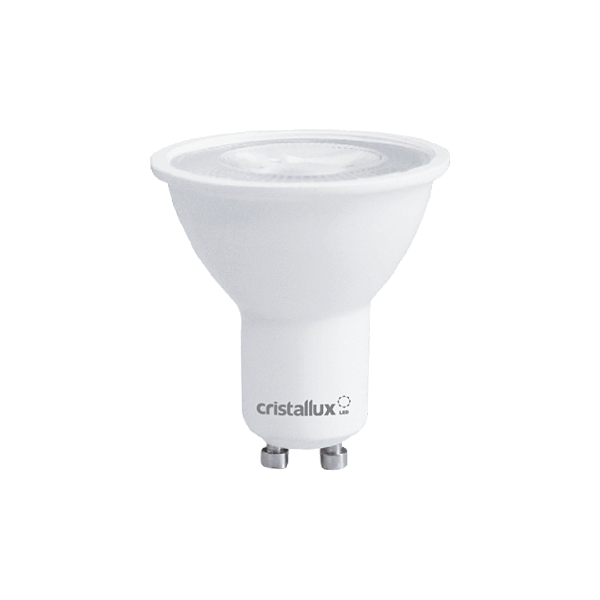 Lampada LED Dicroica MR16 GU10 7W 2700K 525lm Cristallux