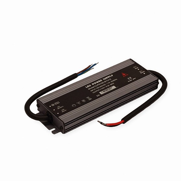 Fonte de Alimentação Slim Blindada 12V 100W IP67 à Prova D'água