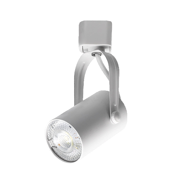 Spot de Alumínio Branco para Trilho Energizado Lâmpada Dicróica MR16