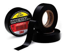 Fita Isolante imperial preta 18mmX20M 3M