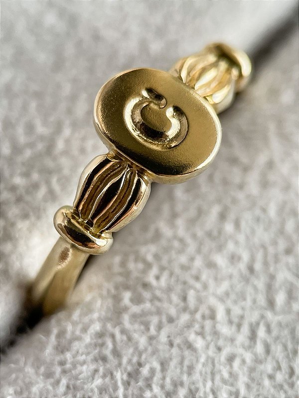 Anel Bufante - ouro amarelo 18k