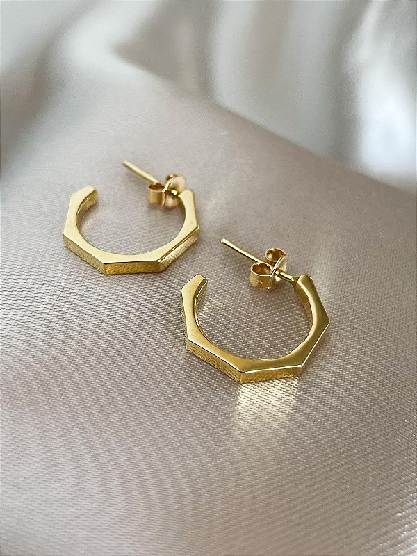 Brinco Giverny - ouro amarelo 18k