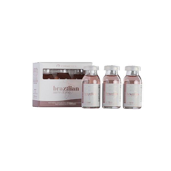 Ampola Brazilian Semi Di Lino Nutri. (3X 15ml)