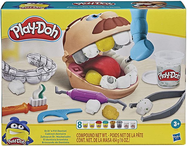 Play Doh Brincando de dentista