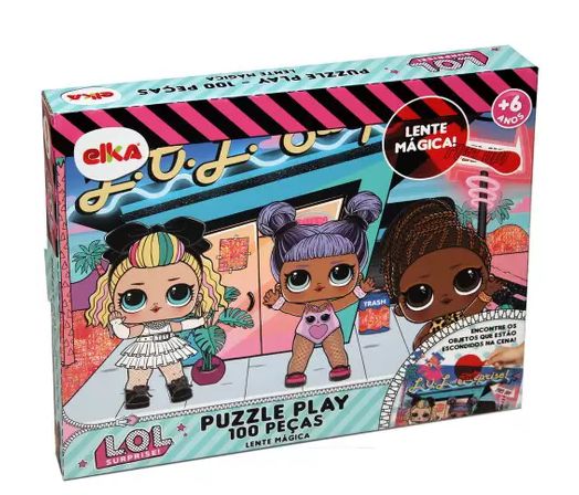 Puzzle Play 100 PCS - Lente Mágica LOL Surprise
