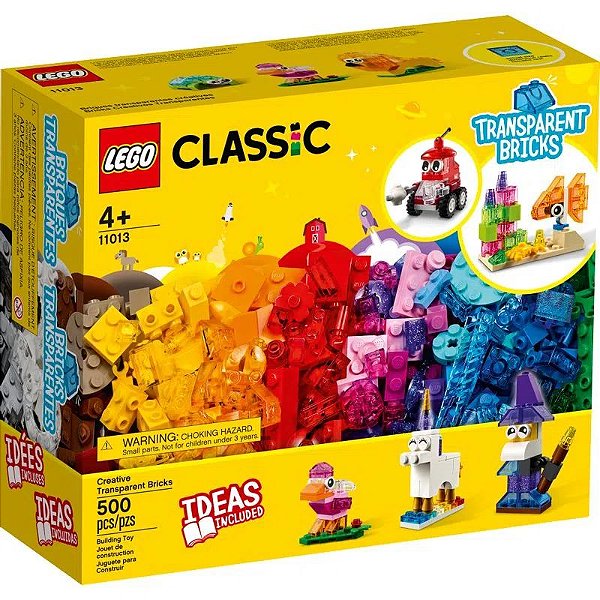 Lego Classic Blocos transparentes criativos