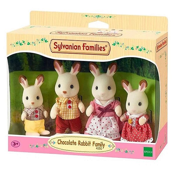 Sylvanian Families Família Dos Coelhos Chocolate