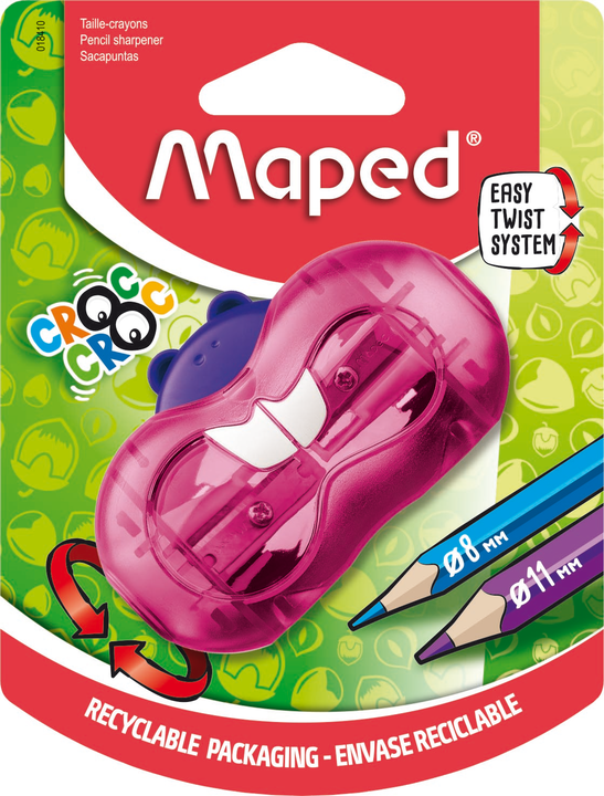 Apontador Maped Croc Croc Esquilo Twist 2 Furos