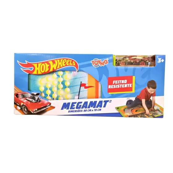 Tapete e Veiculo Sortido Hot Wheels  Megamat