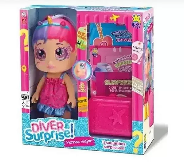 Boneca Diver Surprise Vamos Viajar Sortidas