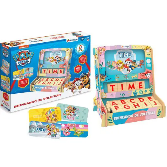 Jogo Brincando de Soletrar Patrulha Canina - Xalingo