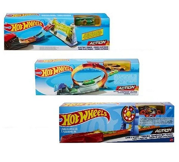 Pista De Acrobacias Sortidas Hot Wheels C/ 1 Carrinho