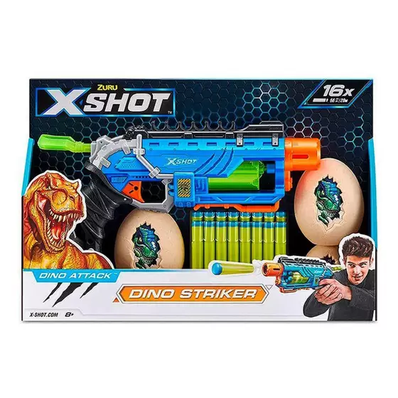 Lançador De Dardos Dino Attack Dino Striker Blue - Candide
