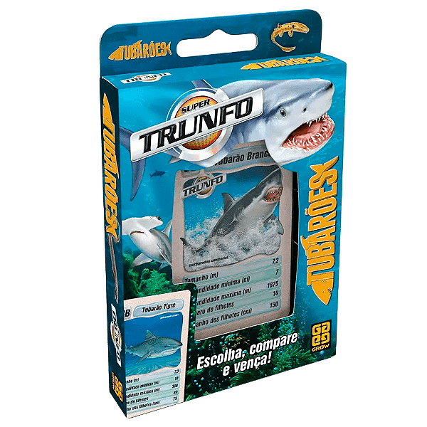 Jogo Super Trunfo Tubarões
