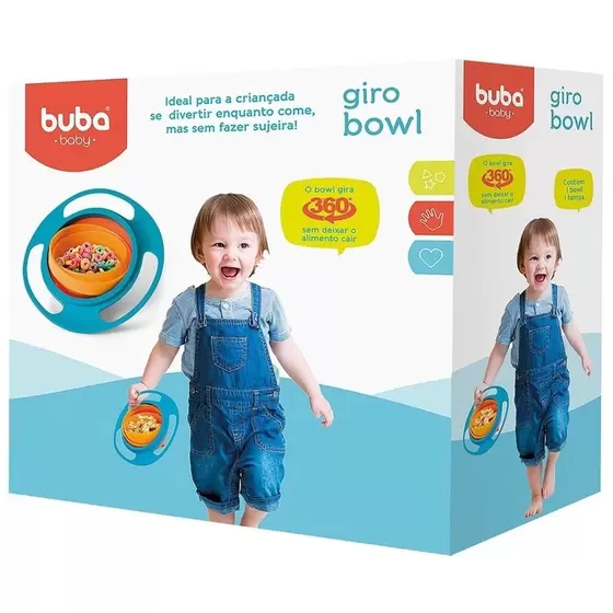 Prato Giro Bowl Caixa Azul Com Tampa