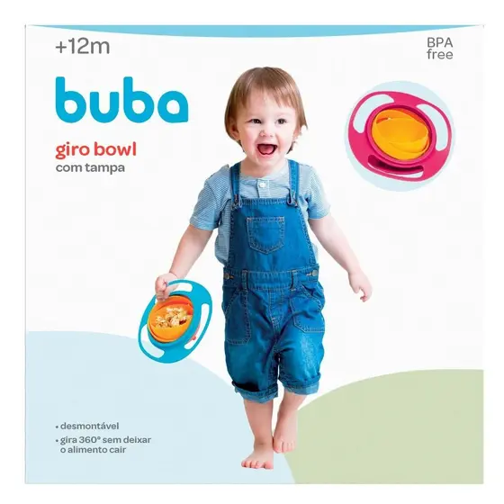 Prato Giro Bowl Caixa Rosa Com Tampa