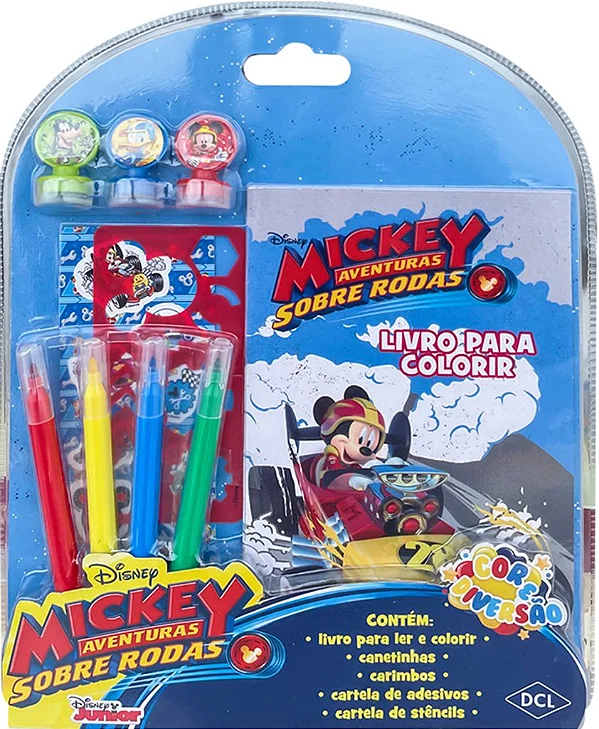 Livro Cor e Diversão Disney Mickey
